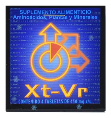 Xtra Viril Suplemento Alimenticio Natural Xt Vr 4 Tabletas