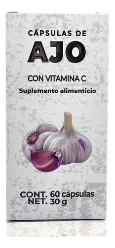 Ajo con vitamina C. c/60 cápsulas