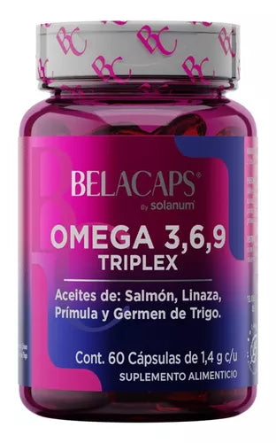 Omega 3.6,9 60 Cap Solanum Aceite De Salmon, Linaza, Primula