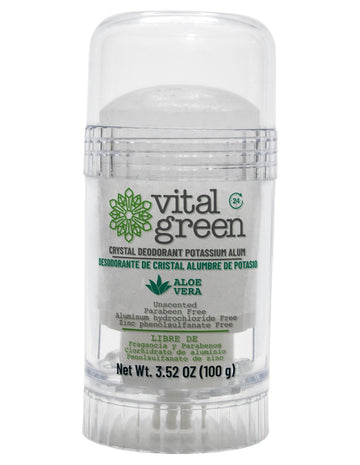 Desodorante Cristal Alumbre con Aloe Vera Vital Green 100 g