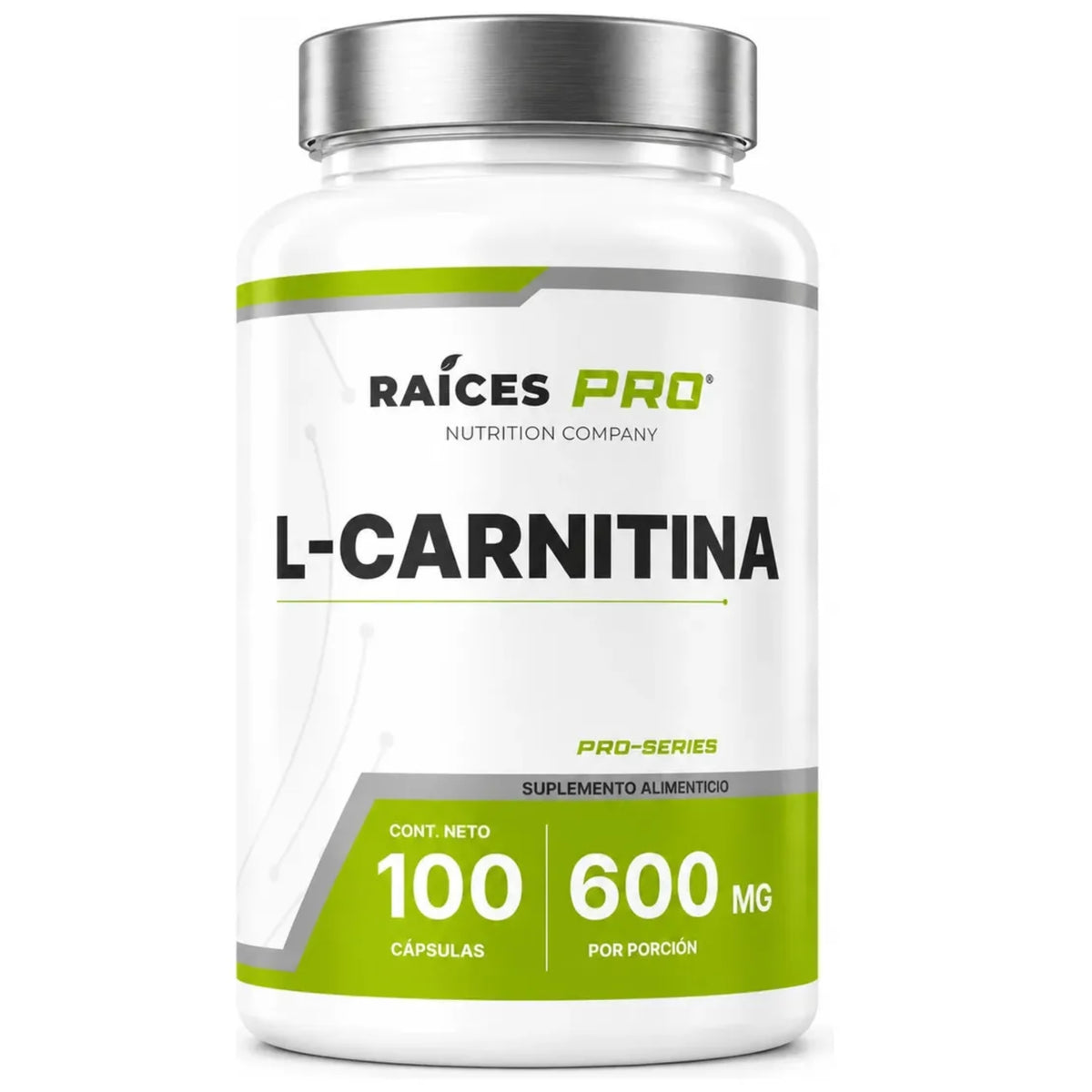 L Carnitina Super Premium 100 Cápsulas Raíces Pro