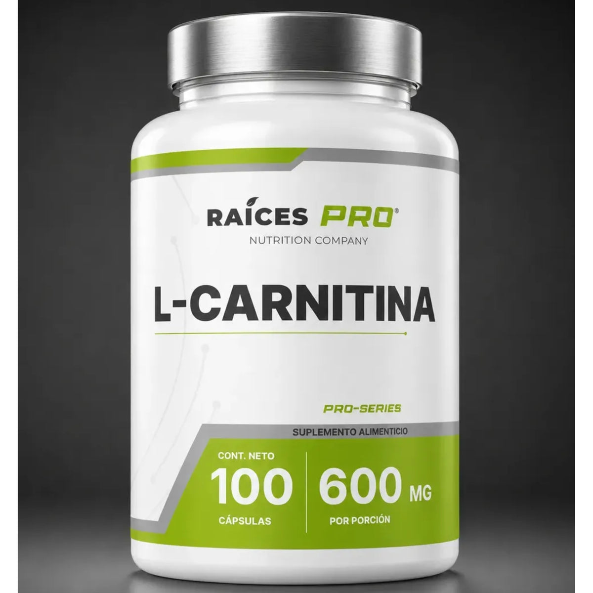 L Carnitina Super Premium 100 Cápsulas Raíces Pro
