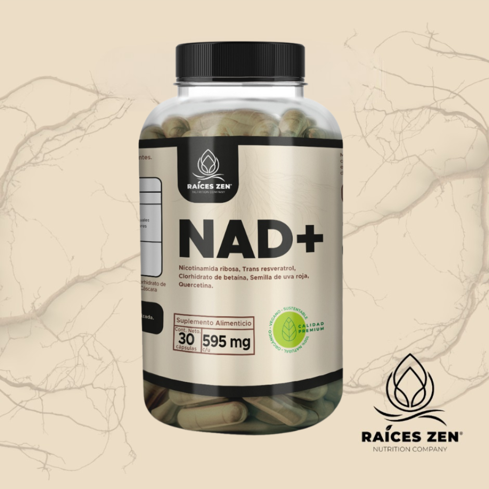 Nad Nicotinamida Ribosa Resveratrol Betaina Raíces Zen Súper Premium