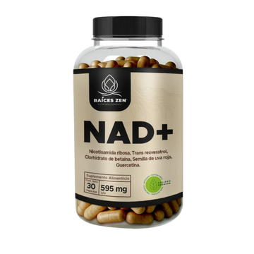 Nad+ Nicotinamida Ribosa Resveratrol Betaina Raíces Zen Súper Premium