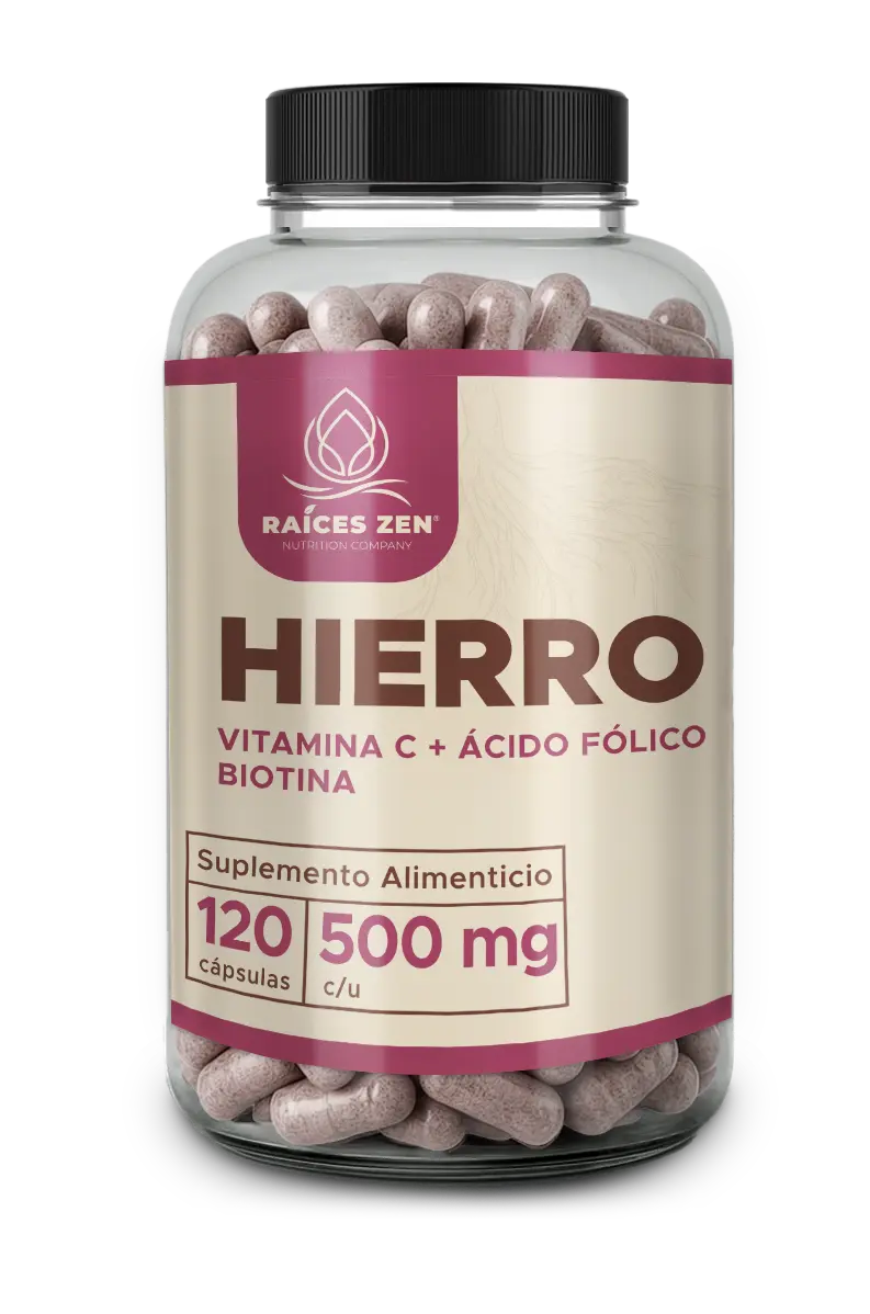 Hierro con vitamina c raices zen