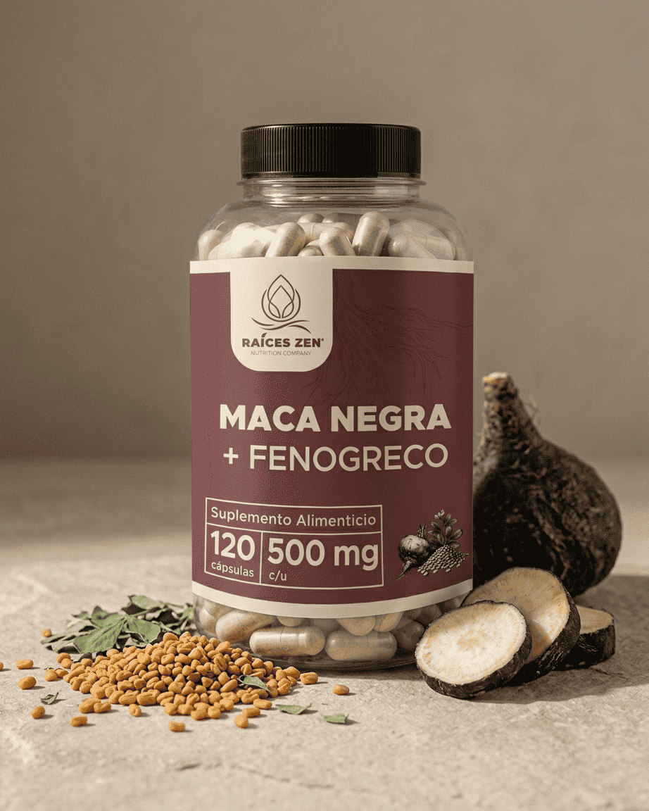 Maca Negra Fenogreco Raíces Zen 120 Cápsulas
