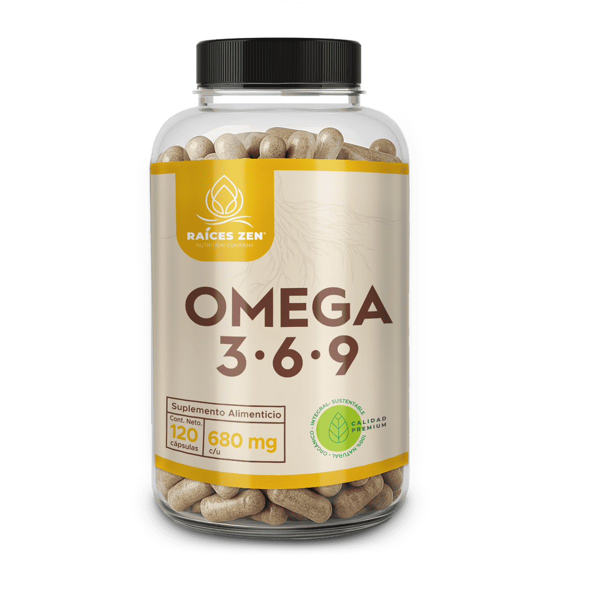 Omega 3 6 9 Capsulas Premium Raíces Zen