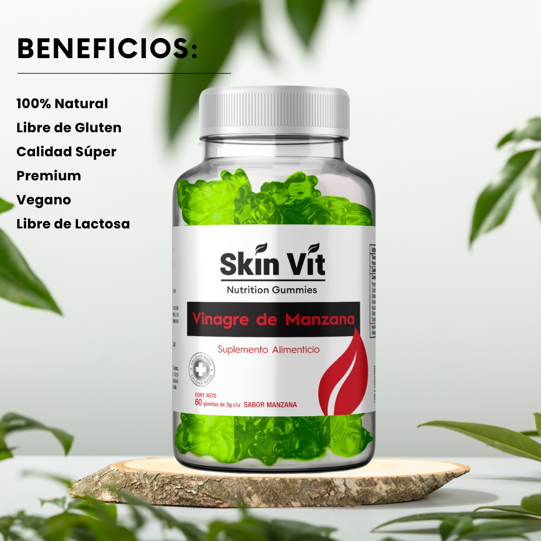 Vinagre de Manzana Skin Vit Nutrition 60 Gomitas