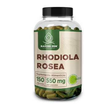 Rhodiola Rosea 150 Cápsulas Raíces Zen Calidad Premium