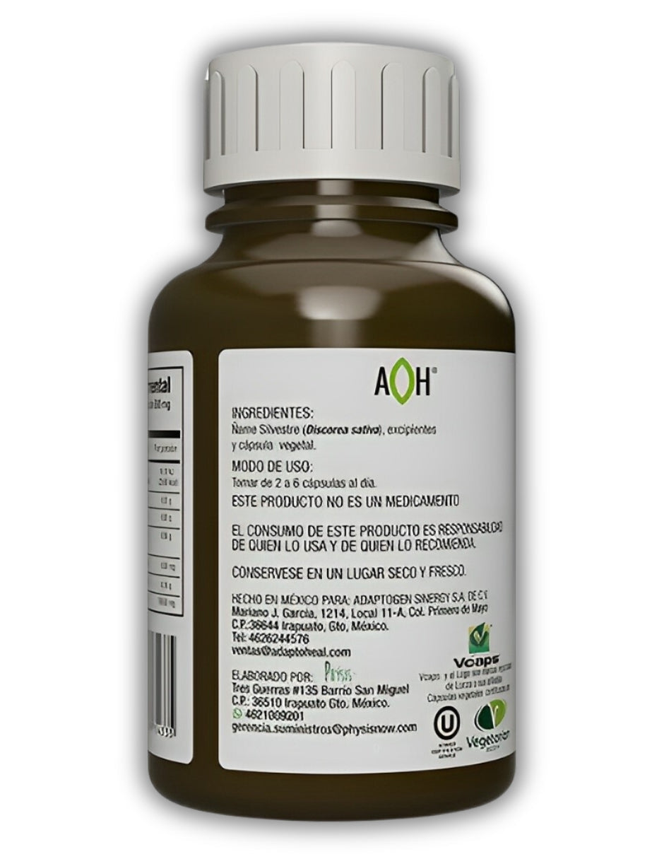 SILV con Ñame Silvestre Premium Adaptoheal 150 Caps 500 mg
