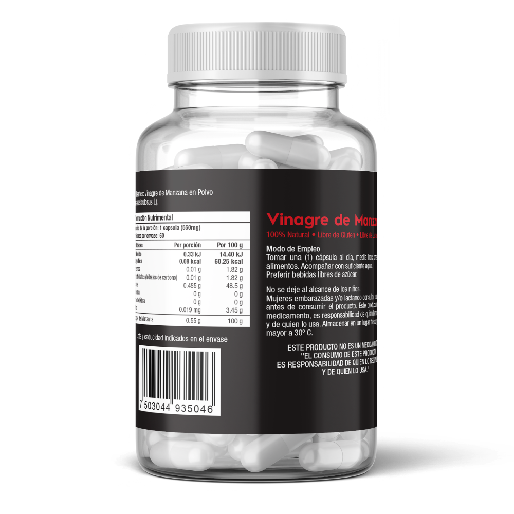 Vinagre de Manzana Skin Vit Nutrition Company 60 Cápsulas