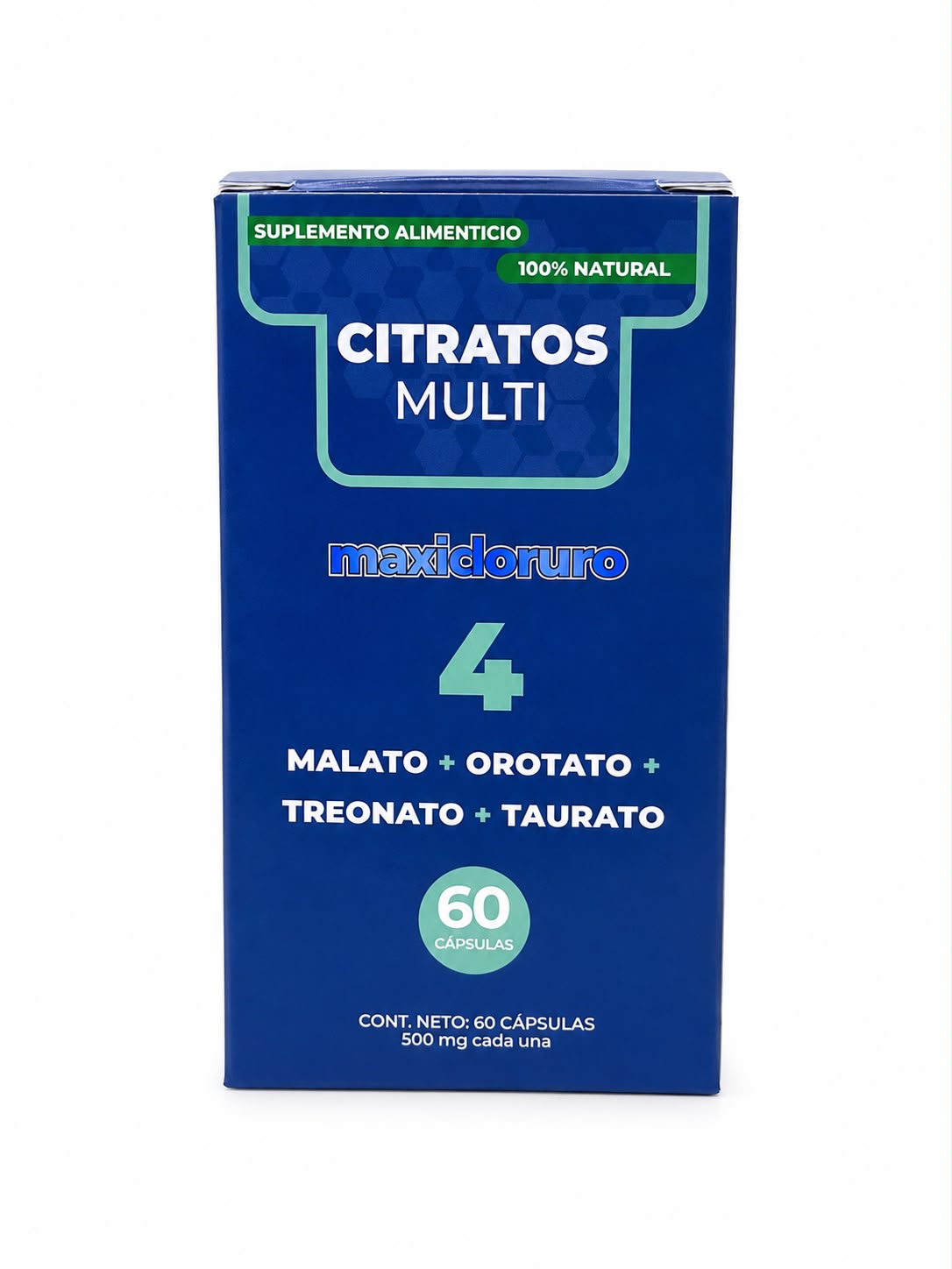 Citratos Multi 4 Tipos Maxicloruro 60 Cápsulas 500 Mg