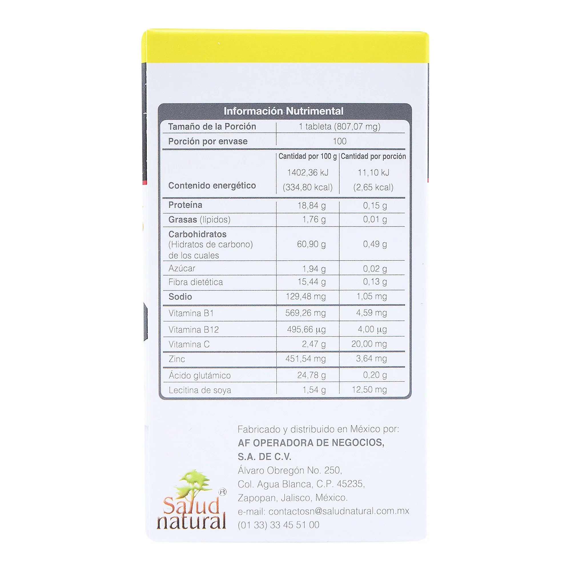 Actikroll Ácido Glutámico Con Tiamina 850 gr 100 Tabletas