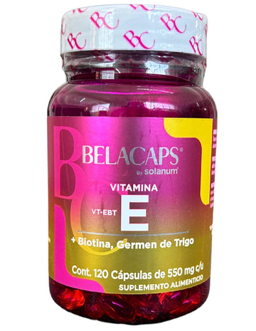 Vitamina E Belacaps Solanum 120 Cápsulas