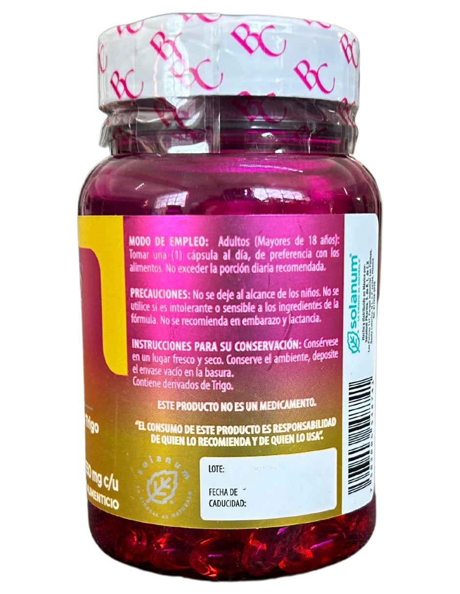 Vitamina E Belacaps Solanum 120 Cápsulas