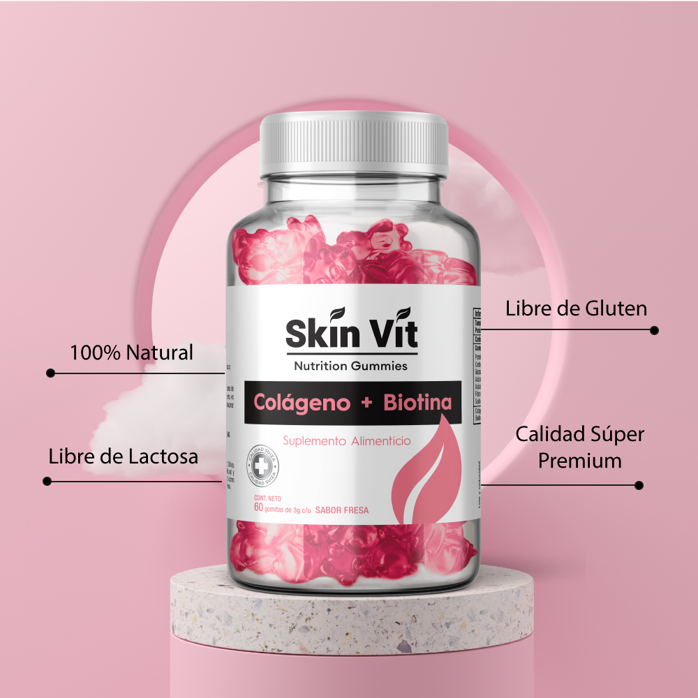 Gomitas de Colágeno Biotina Skin Vit 60 Gomitas