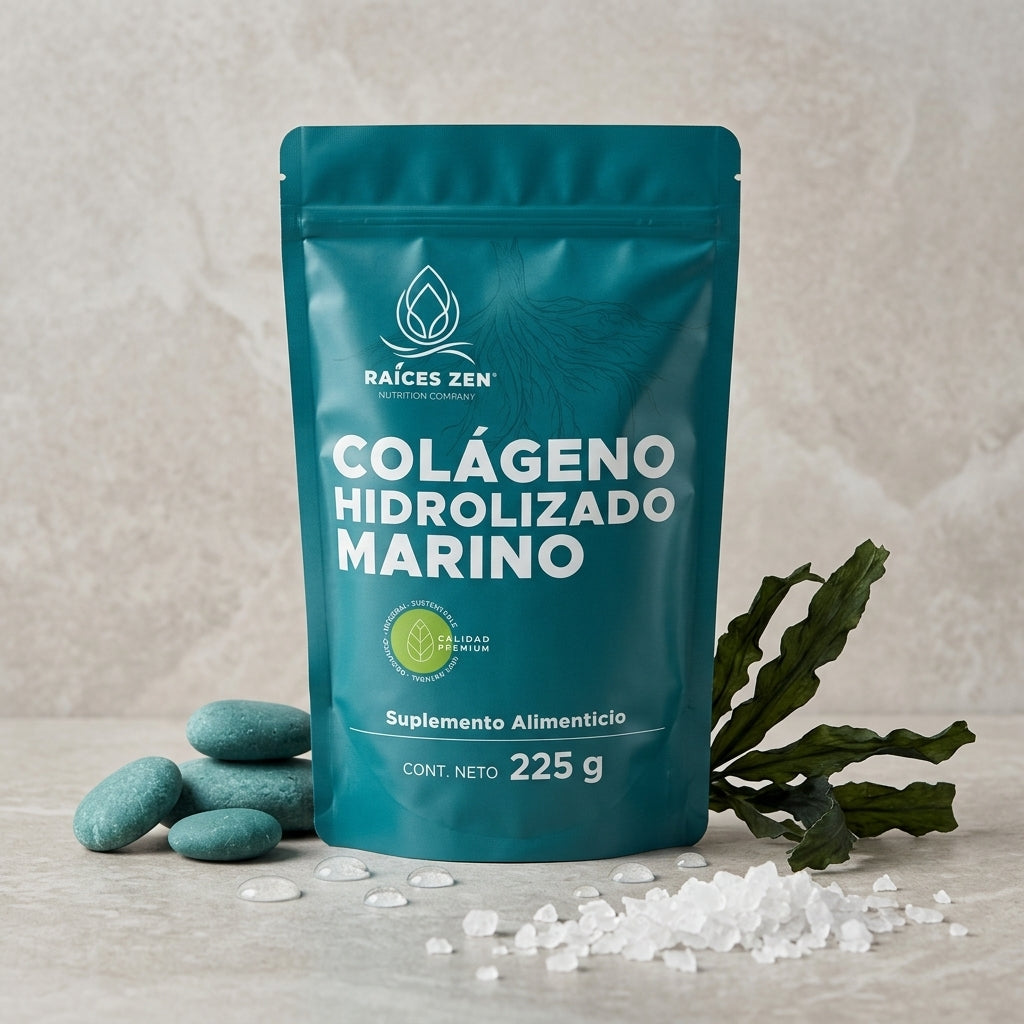 colageno marino en polvo raices zen