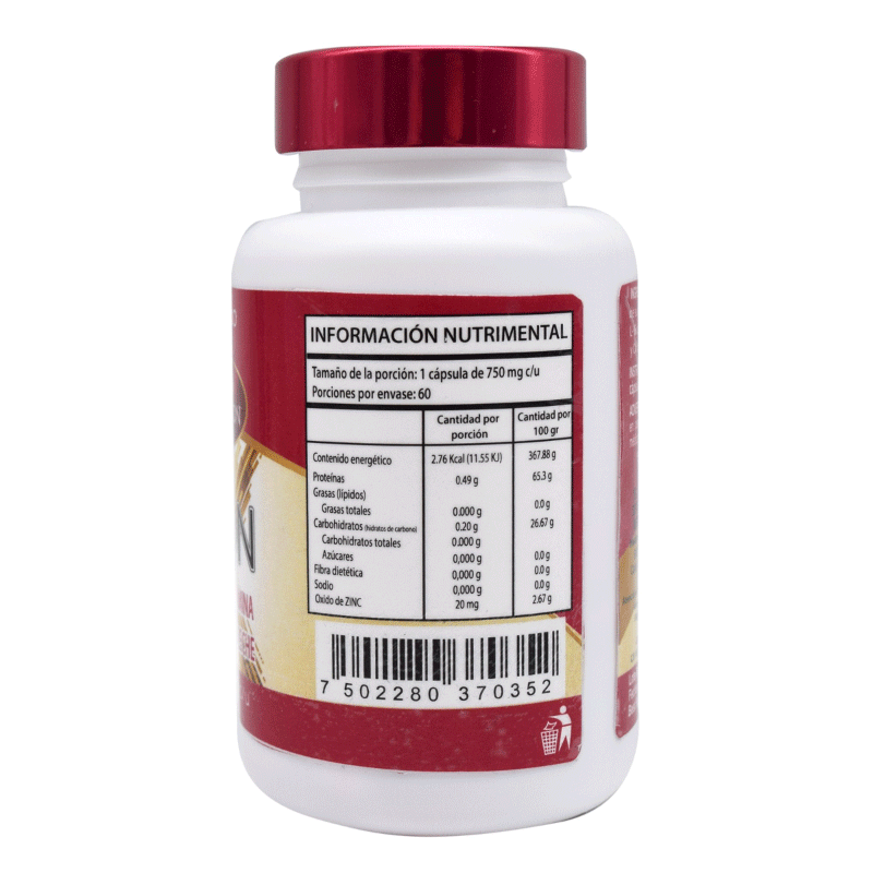 Glutation Antioxidante Regenera Células 60 Cápsulas