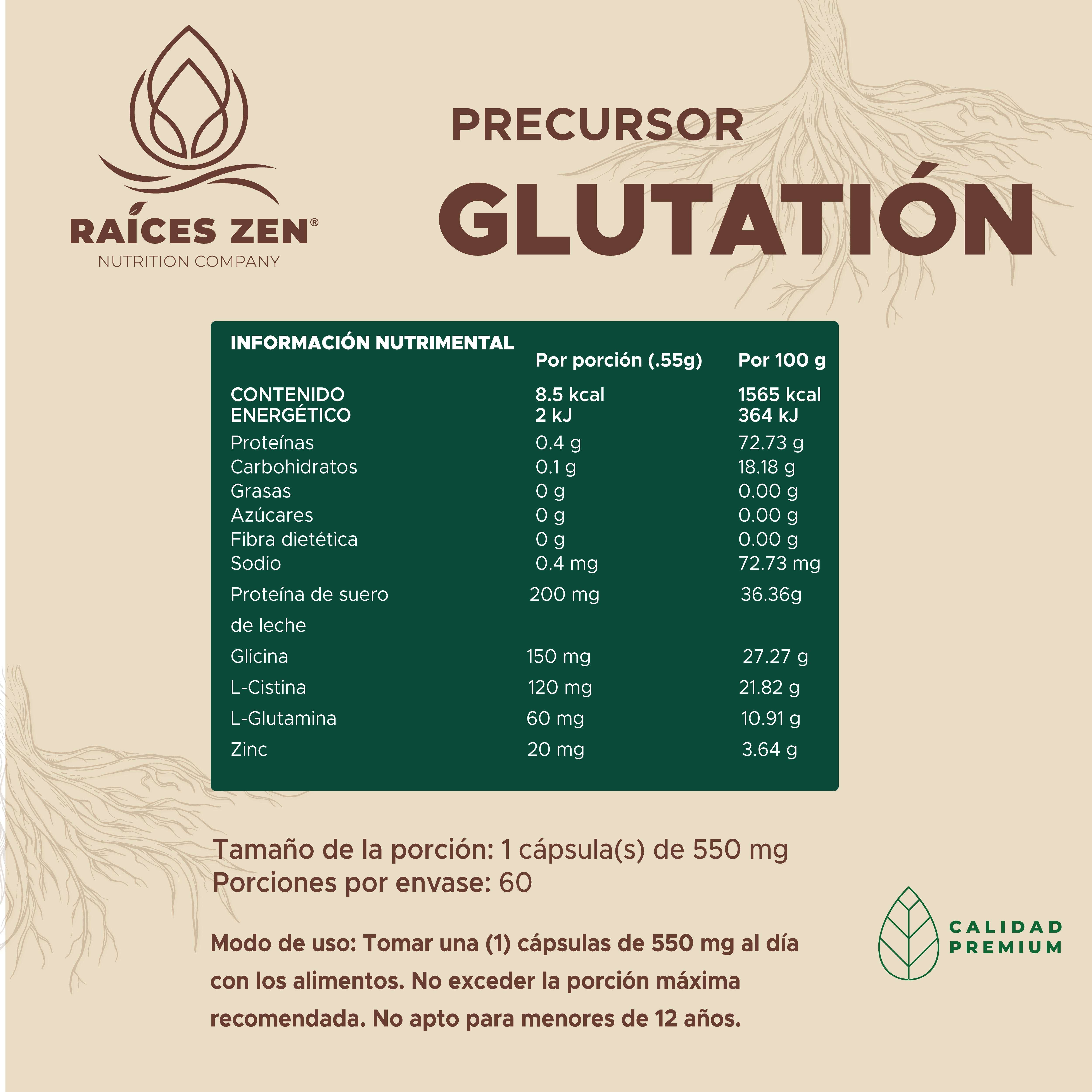 Precursor de Glutatión Raíces Zen Super Premium