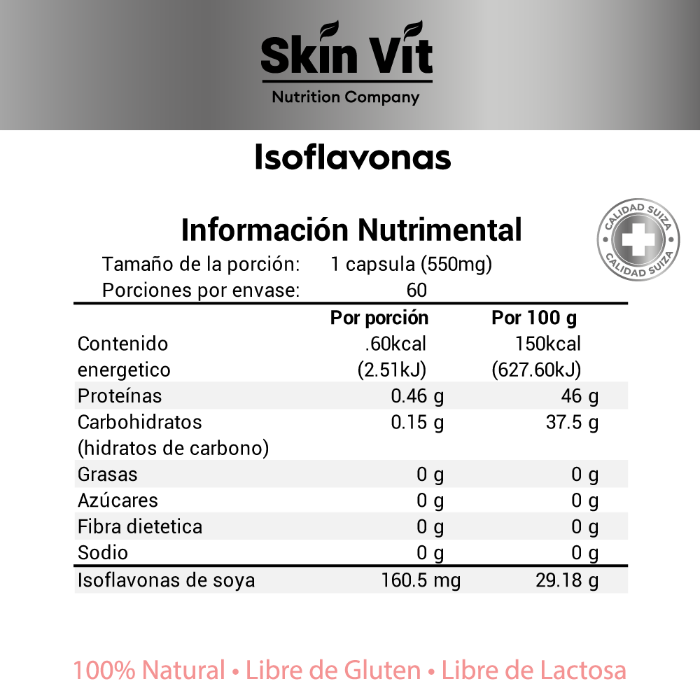 Isoflavonas Skin Vit 60 Cápsulas