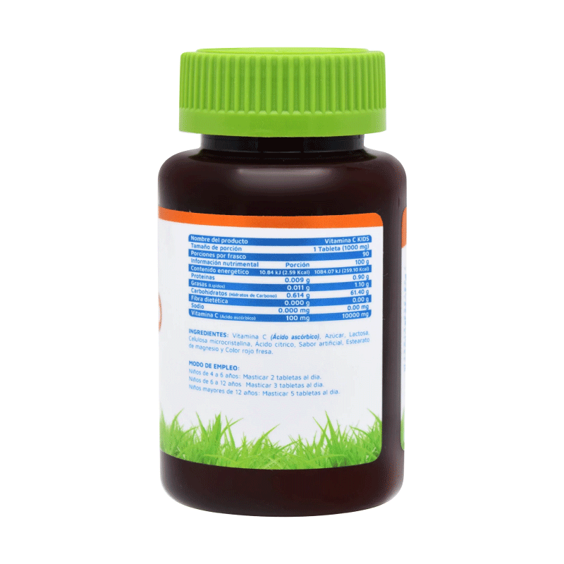 Vitamina C para niños Vidanat 90 Tabletas Masticables