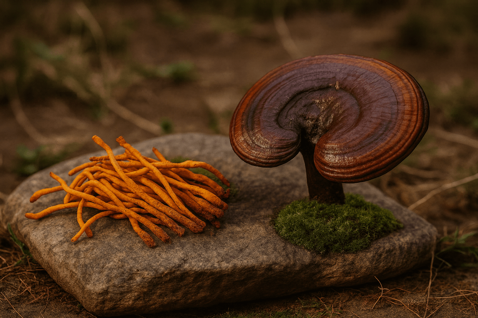 Tu camino hacia el bienestar pleno: descubre el poder de los adaptógenos Cordyceps y Reishi