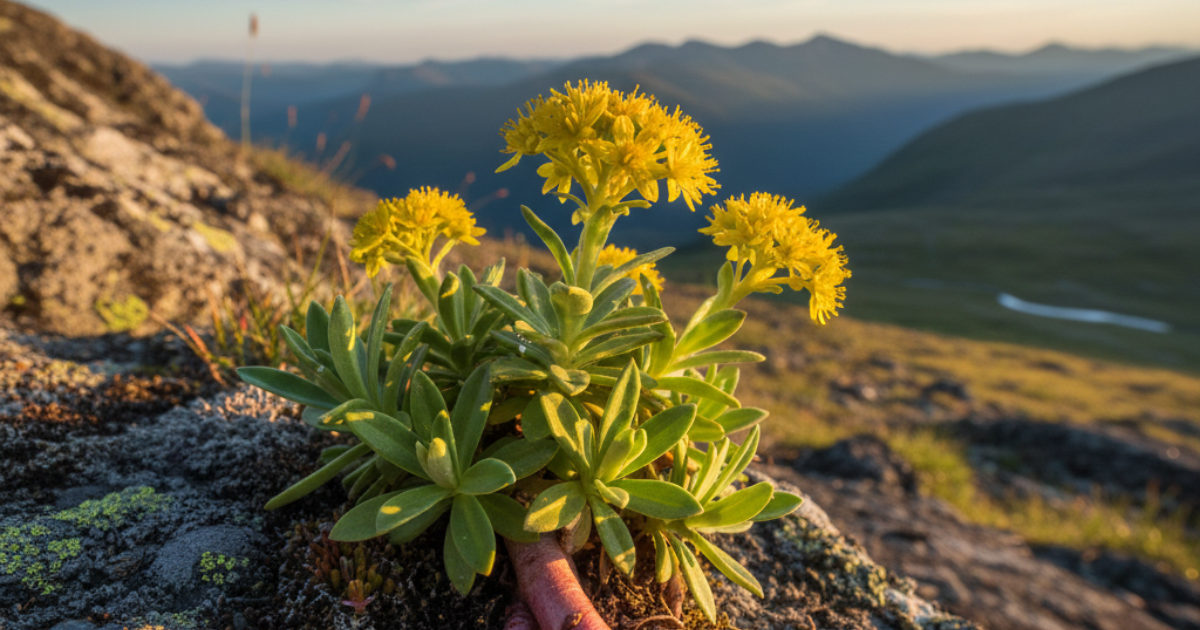 Rhodiola Rosea adaptógeno natural para combatir el estrés crónico y aumentar la energía