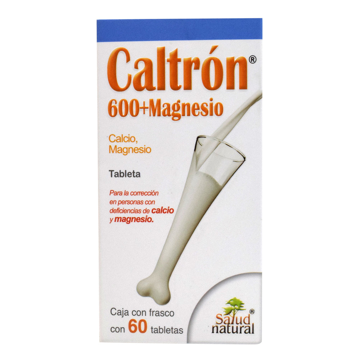 CALCIO CALTRON 600 CON MAGNESIO 60 TAB SALUD NATURAL