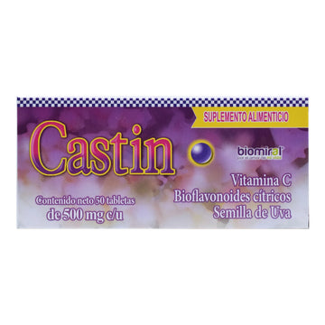 Castin 500mg 50 Tabs Biomiral Circulación En Las Piernas