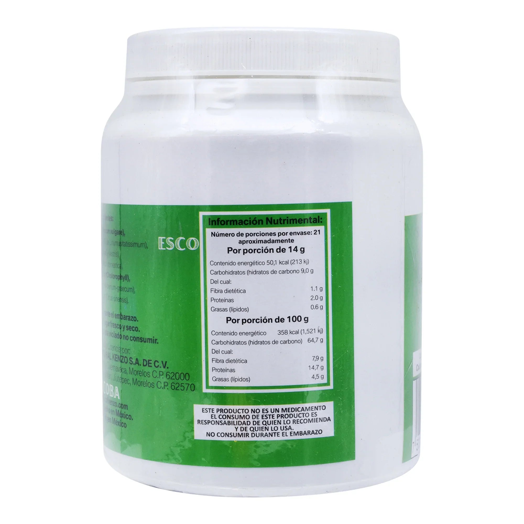 Fibra Escoba Intestinal Desinflama Vientre Y Baja Peso 290g