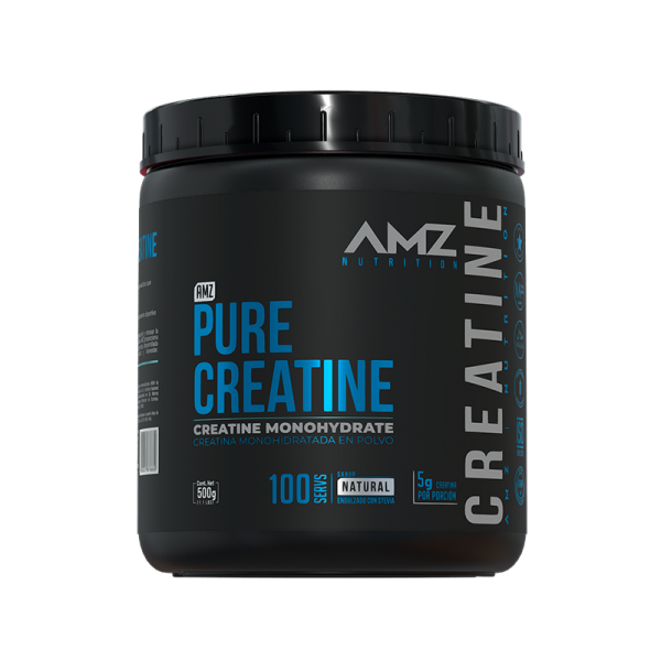 Creatina Monohidratada AMZ 500 G Pure Creatine Natural