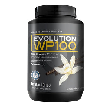 Proteína suero de leche Evolution Nutraceutical WP100 sabor Vainilla Bote de 1400g