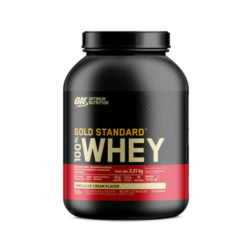 Gold Standard 100% Whey 5 Lbs Vainilla Ice Cream Optimum Nutrition. Optimum Nutrition