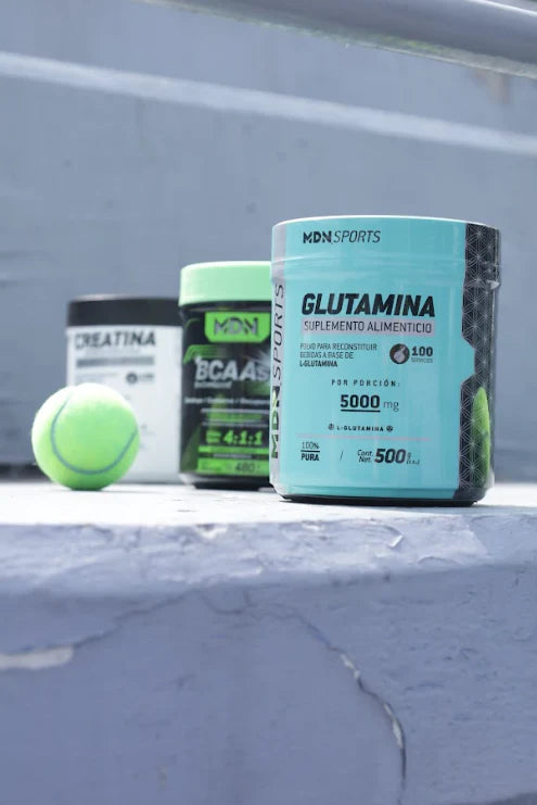 L-glutamina MDN Sports 500g 100 Servicios 100% Pura Glutamina