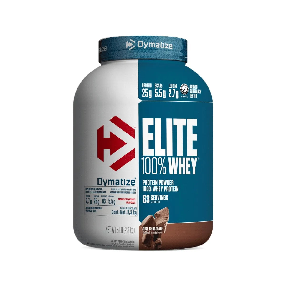 DYMATIZE ELITE 100% WHEY CHOCOLATE 5 LIBRAS