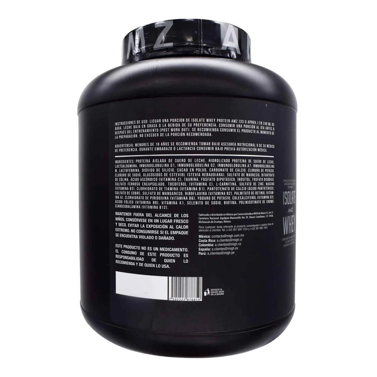 Proteína Hidrolizada Isolate Whey AMZ 2.310 kg Chocolate