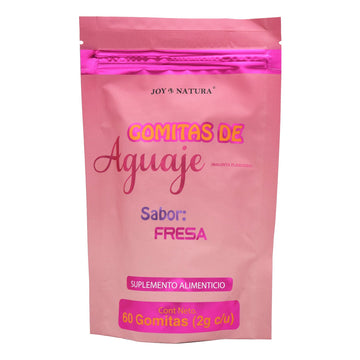 Gomitas de Aguaje sabor Fresa Joy Natura 60 Gomitas
