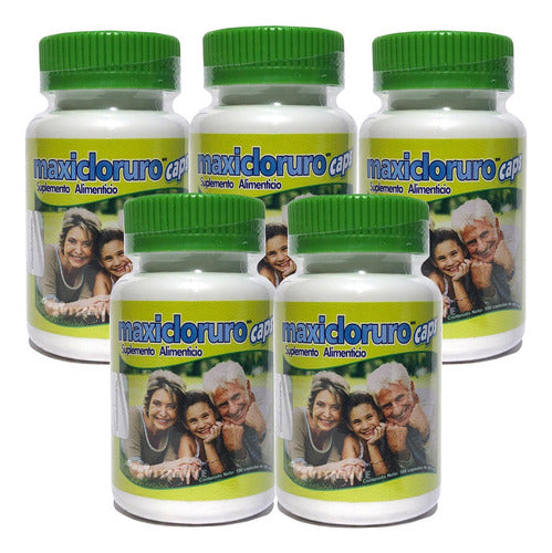 Maxiproductos Cloruro De Magnesio 100 Cápsulas 5 Piezas Sin Sabor