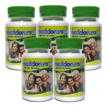 Maxiproductos Cloruro De Magnesio 100 Cápsulas 5 Piezas Sin Sabor