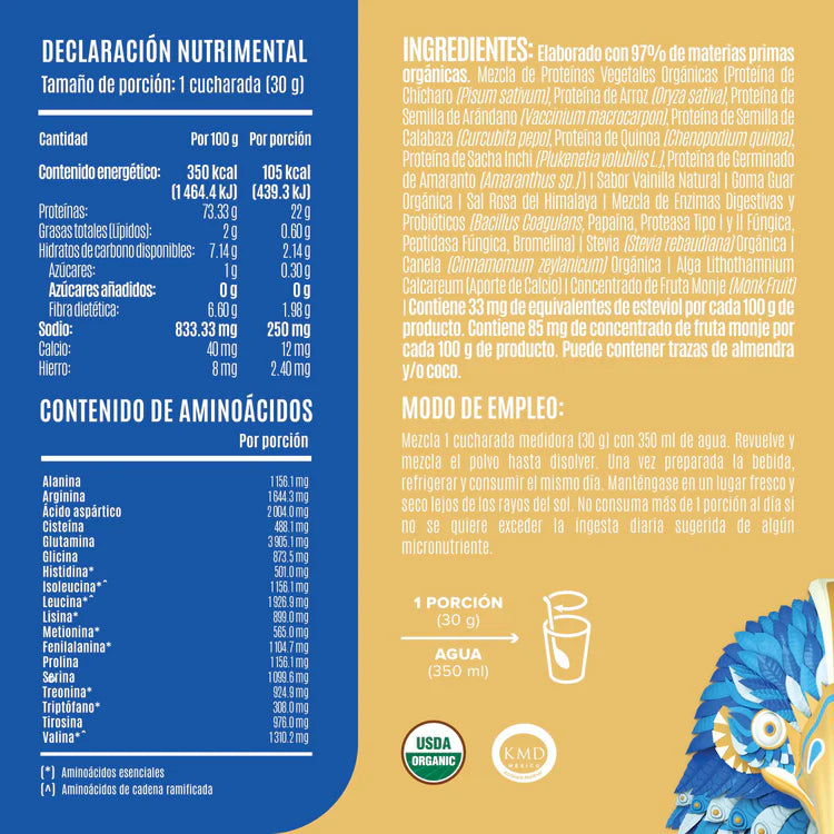 Proteína Falcon Birdman Suplemento Deslactosado 1.8 kgs Vainilla