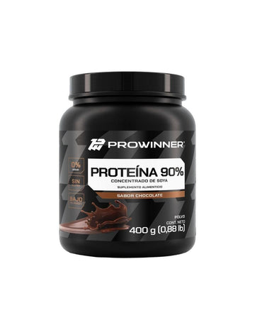 Suplemento proteína Prowinner con proteína de soya con aminoácidos sabor chocolate 400 g