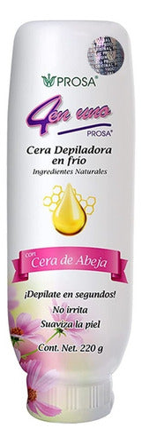 Cera Para Depilar Fria 220g 4 En 1 Prosa
