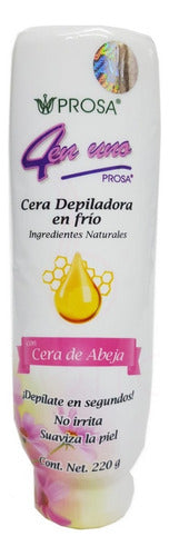 Cera Para Depilar Fria 220g 4 En 1 Prosa