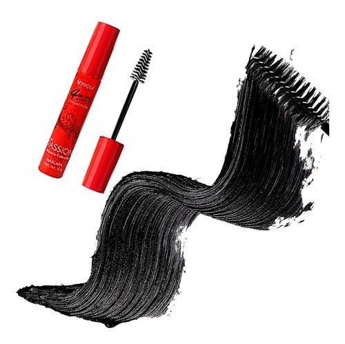 Rímel Prosa Red Passion 4 En 1 Máxima Extensión Color Negro Negro