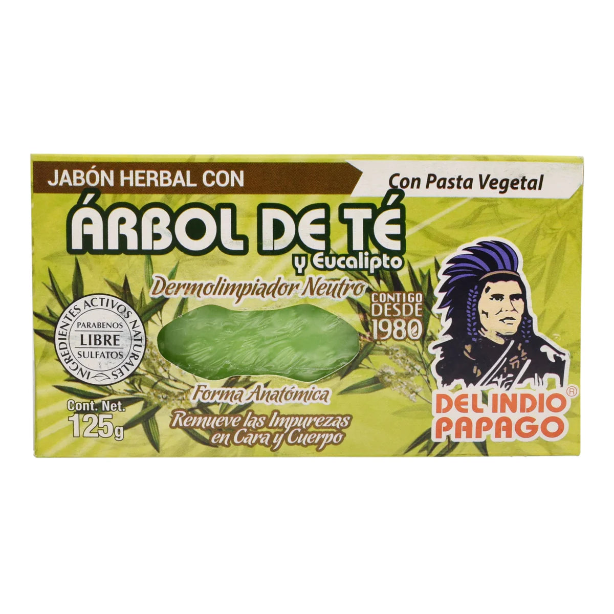 Jabón Neutro con Arbol de Té&nbsp;125 gr