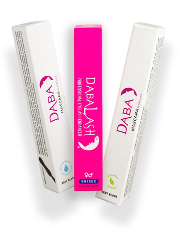Combo Suero para Crecimiento de pestañas y cejas Dabalash + DABA Mascaras Waterproof y Vegano