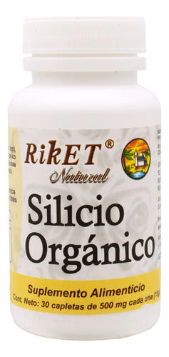 Silicio Organico 30 Cápsulas De Riket Natural Sabor Sin Sabor
