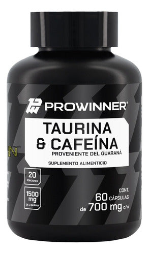 Taurina Y Cafeina 60 Capsulas Prowinner Sin Sabor