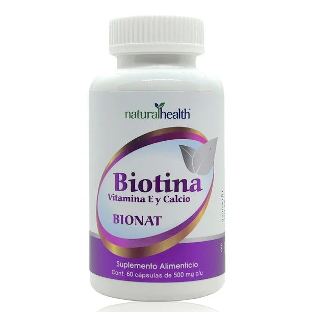 Bionat Natural Health con biotina 60 cápsulas