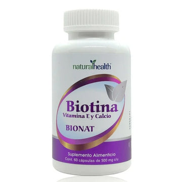 Bionat Natural Health con biotina 60 cápsulas